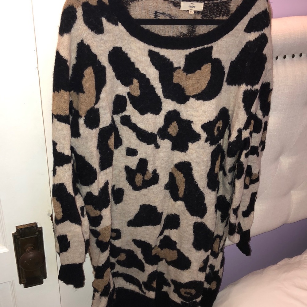 Entro leopard sweater dress